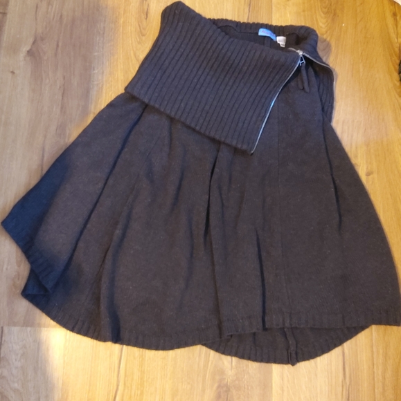 💥Nwot💥ACROBAT Brown Poncho w/ Zippered Collar - Picture 4 of 8